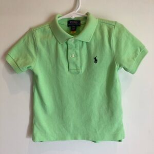 Polo Ralph Lauren Toddler Boy’s Classic Mesh Polo, Lime Green/Navy, Size 2T